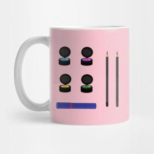 Eye Makeup Set (Pink) Mug